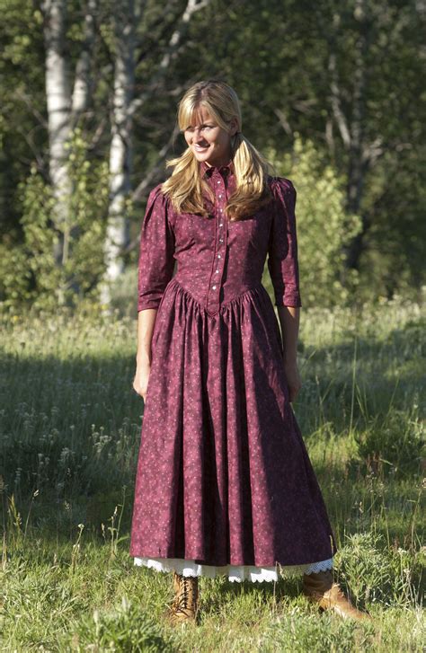 old fashioned prairie dresses.